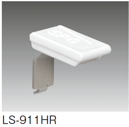 SPG　サヌキ　フィット棚柱用 棚受 （L型）　LS-911HR　化粧ラバー付き （ラバー色：ホワイト） No.4仕上げの写真