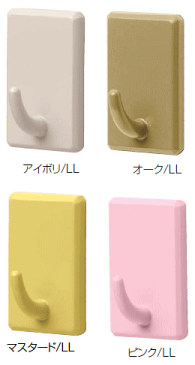 石こうボードにピンで取り付け 【シロクマ どこでもフック】 Uピンタイプ C-1U eフック (LLサイズ)