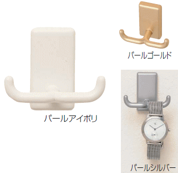 時計などを掛けるのに最適なフックです♪ 石こうボードにピンで取り付け 【シロクマ どこでもフック】 Uピンタイプ C-16U カイザーフック （Mサイズ）