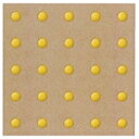 エムアンドエフ 点鋲 イエロー Φ23×5mm (300mm角) 点鋲25個付 × 1枚 JF23-25-10型 ポリアセタール樹脂製 ※メーカー直送品のため代...