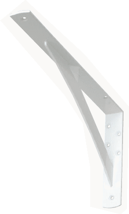 Rakuten - SPG　サヌキ　カウンターブラケット　LY-834 （200×400）× 1本　スチール製　ホワイト粉体塗装仕上