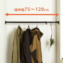 平安伸銅工業 突っ張り パワフルポール マットブラック 小 RTB-75 取付寸法75-120cm