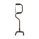 【送料無料】メーカー直送品Fuji Home(フジホーム）Walking Stick(ステッキ・杖)WB35572段型 四点杖ブラウンステッキ つえ 杖軽量 おしゃれ 歩行器 介護杖 介護 歩行補助 立ち上がり補助 敬老の日 ギフト プレゼント 自立式