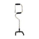 【送料無料】メーカー直送品Fuji Home(フジホーム）Walking Stick(ステッキ・杖)WB35582段型 四点杖花柄すずらんステッキ つえ 杖軽量 おしゃれ 歩行器 介護杖 介護 歩行補助 立ち上がり補助 敬老の日 ギフト プレゼント 自立式