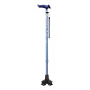 【送料無料】メーカー直送品Fuji Home(フジホーム）Walking Stick(ステッキ・杖)WB3839かるがも ファム 4点DX 伸縮Sフラワー受注生産ステッキ つえ 杖軽量 おしゃれ 歩行器 介護杖 介護 歩行補助 立ち上がり補助 敬老の日 ギフト プレゼント