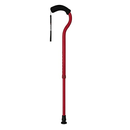 楽天金物PRO楽天市場店【送料無料】メーカー直送品超軽量　Fuji Home（フジホーム）Walking Stick（ステッキ・杖）WB3884フラミンゴN 伸縮ディープレッド