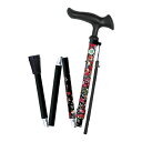 楽天金物PRO楽天市場店【送料無料】メーカー直送品Fuji Home（フジホーム）Walking Stick（ステッキ・杖）WB5219かるがもファム2 折畳ブーケ