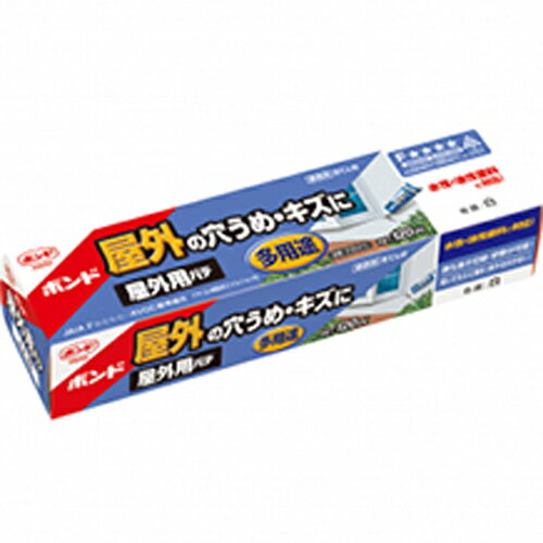 【小箱10個入り】コニシ(KONISHI) ボンド屋外用パテアクリル樹脂系エマルジョン形充てん材＃05413120ml白