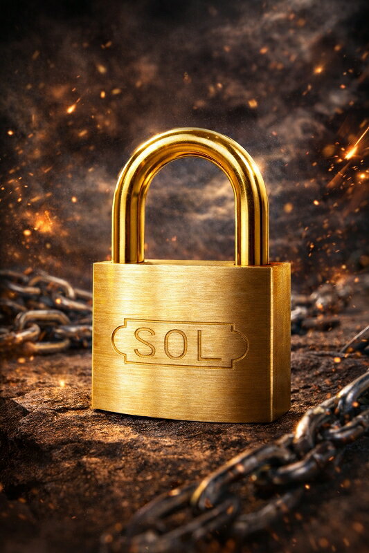 【SOL公式】SOL HARD 南京錠 2500-40mm 同一キー（番号指定A+4桁）　2500DX-40 シリンダー錠 頑丈 丈夫..