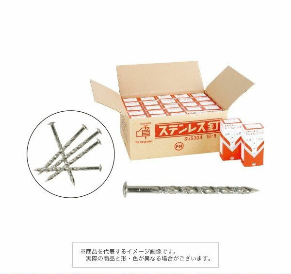 Rakuten - KNフジニッテイ株式会社 ステンレス・スパイラルリング釘 丸頭 #16×25