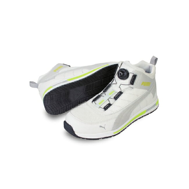 Rakuten - 【PUMA】安全靴No.63.213.0（白）SWITCHBACK WHITE DISC MID / JAPAN URBAN スイッチバックディスクミッド ジャパンアーバンシリーズ セーフティシューズ PUMAプーマ 安全靴 作業靴 安全スニーカー