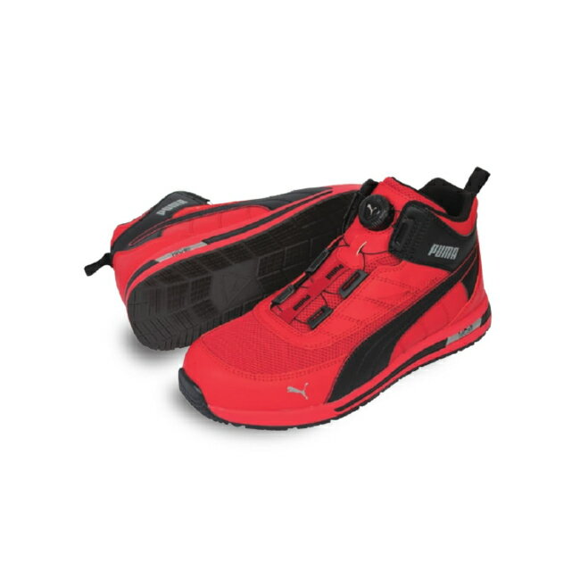 樂天商城 - 【PUMA】安全靴No.63.215.0（赤）SWITCHBACK RED DISC MID / JAPAN URBAN スイッチバックディスクミッド ジャパンアーバンシリーズ セーフティシューズ PUMAプーマ 安全靴 作業靴 安全スニーカー