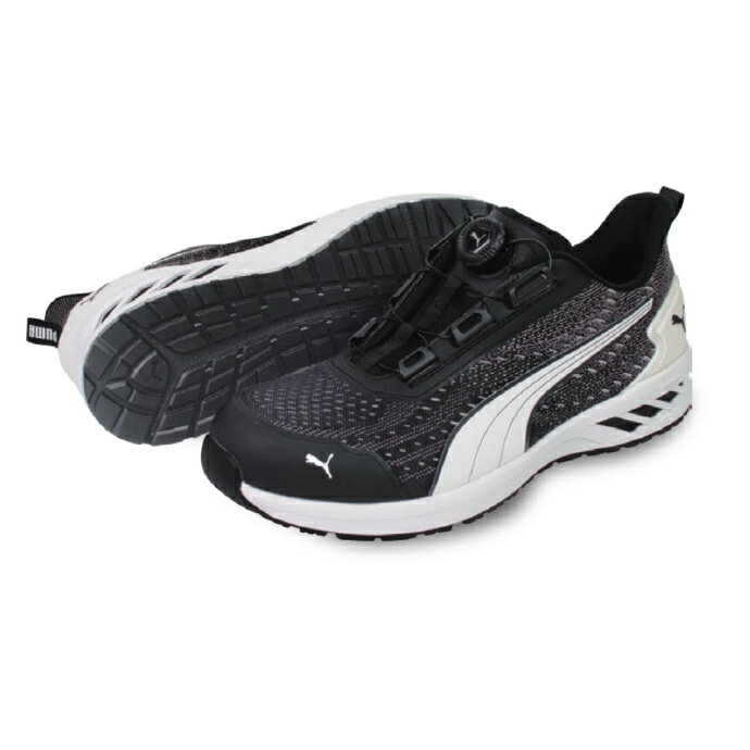 【PUMA】安全靴No.64.409.0（黒）GLIDE DISC LOW / JAPAN ATHLETIC グライド ブラック ディスク ロー ジャパンアスレチックシリーズ セーフティシューズ PUMAプーマ 安全靴 作業靴 安全スニーカー(4.0)