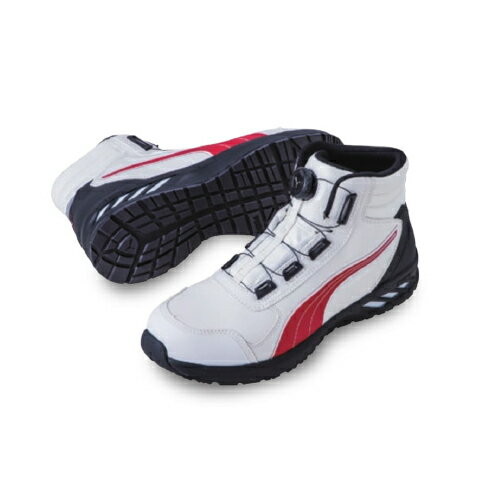 Rakuten - 【PUMA】安全靴No.63.359.0（白/赤）RIDER 2.0 DISC MID / JAPAN ATHLETIC ライダー2.0 ホワイト＆レッド ディスク ミッド セーフティシューズ PUMAプーマ 安全靴 作業靴 安全スニーカー