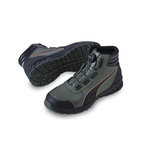 Rakuten - 【PUMA】安全靴No.63.362.0（オリーブ）RIDER 2.0 DISC MID / JAPAN ATHLETIC ライダー2.0 オリーブ ディスク ミッド25.0cm セーフティシューズ PUMAプーマ 安全靴 作業靴 安全スニーカー