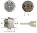 美和ロック U9シリンダー LSPタイプ シルバー色 ※ドア厚:28mm〜36mm用 ※U9.TE-24.CY-ST(tai)