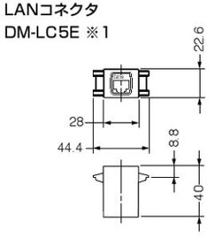 LAMPデスクトップマルチタップコンセント×2DMS-PP-WT