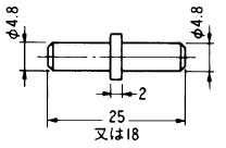 スガツネ SS-312-25 差込ダボ棚受 500個 2