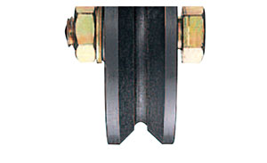 JHP-0505　ヨコヅナ鉄重量戸車ベアリング入　車のみ　V型50mm