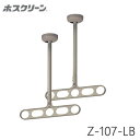 川口技研 軒天用 ホスクリーン Z-107-LB ライトブロンズ 物干し 屋外用