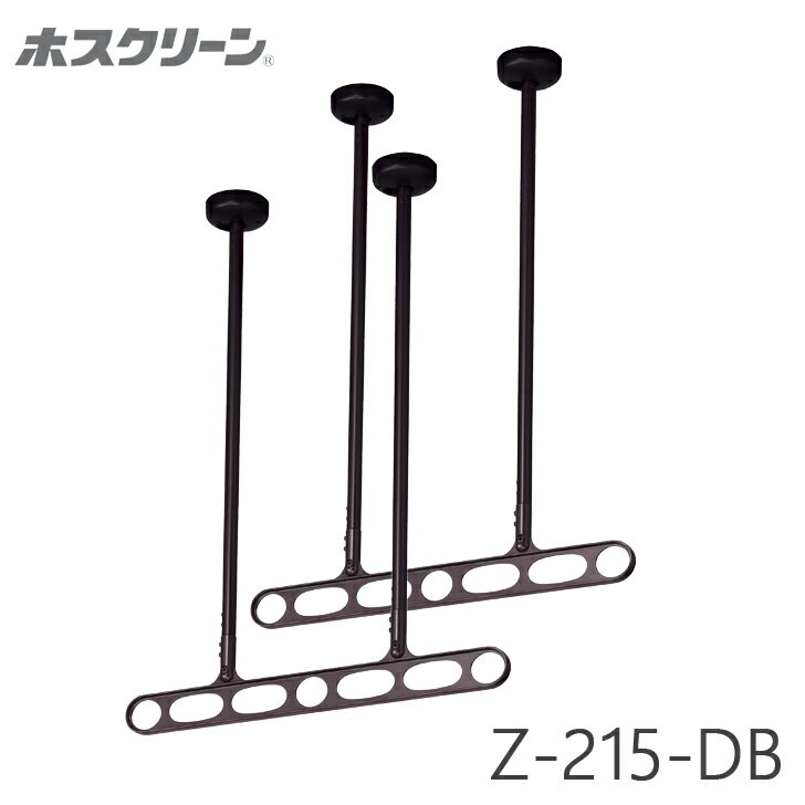 川口技研 軒天用 ホスクリーン Z-215-DB ダークブロンズ 物干し 屋外用