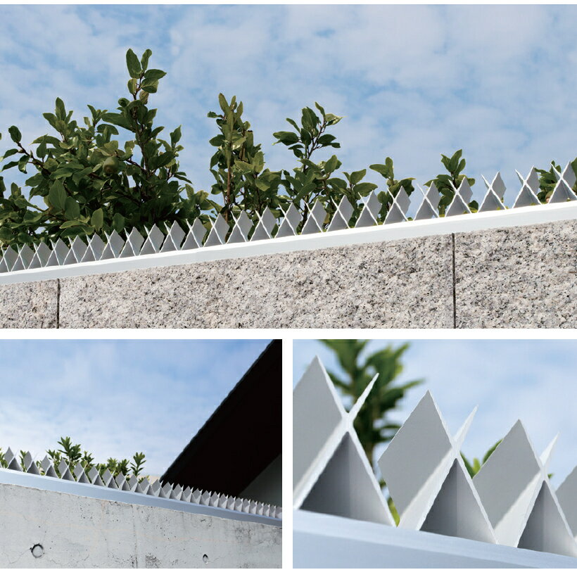 森田アルミ工業 AGx アルミ忍び返し AGG10-SL 幅1000ミリ×高さ100ミリ×奥行60ミリ