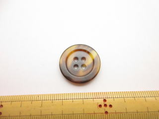 べっ甲調ポリ樹脂ボタン-23mm【1個単位販売】PBTM-68059-23【ネコポス便OK】 べっ甲調ポリ樹脂ボタン-23mm【1個単位販売】PBTM-68059-23【ネコポス便OK】