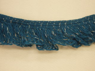 ラメ入りウールフリル-幅35mm【1m単位販売】WFKN-5715-218【ネコポス便OK】