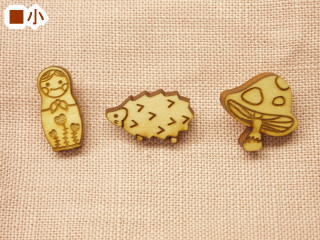 木ボタン(マトリョーシカ)-小WBT-030906【ネコポス便OK】