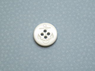 イカリボタン(ピーコート・ジャケット用)-白18mmPBT-770-0118【ネコポス便OK】