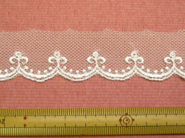 チュールレース-白【1m単位販売】CRTM-10361【ネコポス便OK】