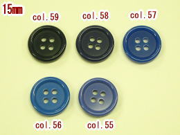 Rakuten - お買得-手芸用ボタン-15mm【1袋12個で360円(税別)】SPB-5018【ネコポス便OK】