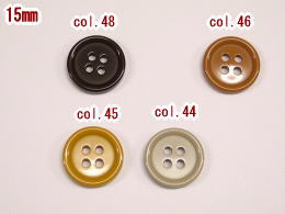 Rakuten - お買得-手芸用ボタン-15mm【1袋12個で360円(税別)】SPB-5033【ネコポス便OK】