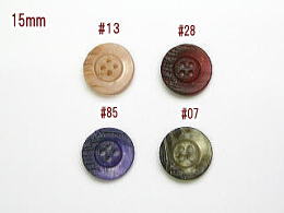 ■サイズ-15mm 厚さ-3mm ■ジャケット袖口、シャツ用表示価格は4個の価格です。販売単位は4個単位です。◎ご希望の色にチェックを入れてから、数量をご記入下さい。◎数量1=ボタン4個です。◎カラー#13と#07は左の画像のお色が 現品に近いお色となります。◎カラー#13と#07は商品説明文横の画像のお色が 現品に近いお色となります。