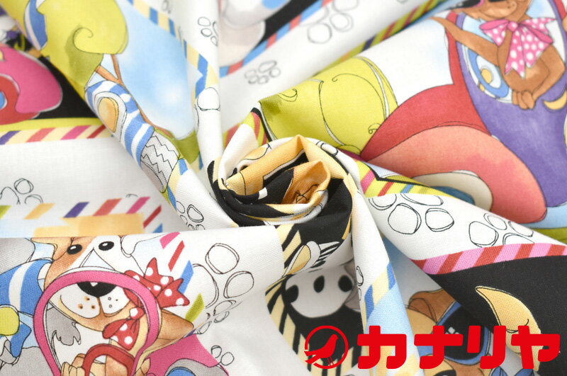 【パネル販売】loralieharrisロラライハリス綿GODOGGIEPANEL犬ロラリーusaコットン【メール便配送のみ・1回のご注文につき5パネルまで】【必ず数量1(1パネル)以上でご注文ください!】
