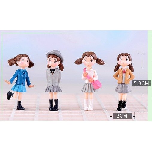 制服女の子4色 テラリウム フィギュア ミニ人形 ドールハウス テラリウム コケリウム ジオラマ 箱庭 かわいい おしゃれ ワークショップパーツ 苔盆栽 苔玉 観葉植物 DIY ウェディング ウェルカム 制服女の子4色 テラリウム フィギュア ミニ人形 ドールハウス テラリウム コケリウム ジオラマ 箱庭 かわいい おしゃれ ワークショップパーツ 苔盆栽 苔玉 観葉植物 DIY ウェディング ウェルカム