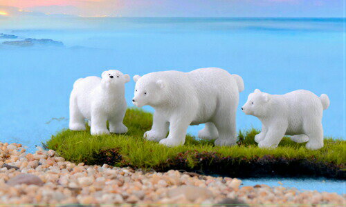 動物フィギュア 白くま 北極熊 テラ
