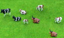 牛模型 うし 小サイズ 1:150 1:87 動物フィギュア 塗装動物 情景コレクション 鉄道模型 ジオラマ 建築模型 電車模型