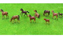 馬模型 うま 小サイズ 1:150 1:87 動物フィギュア 苔テラリウム 塗装動物 情景コレクション 鉄道模型 ジオラマ 建築模型 電車模型