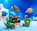 アクアリウム 熱帯魚 3種 さかな ミニ テラリウム フィギュア ミニチュア コケリウム 苔テラリウム 苔 コケ 水素 ワークショップ パーツ ガーデニング 観...