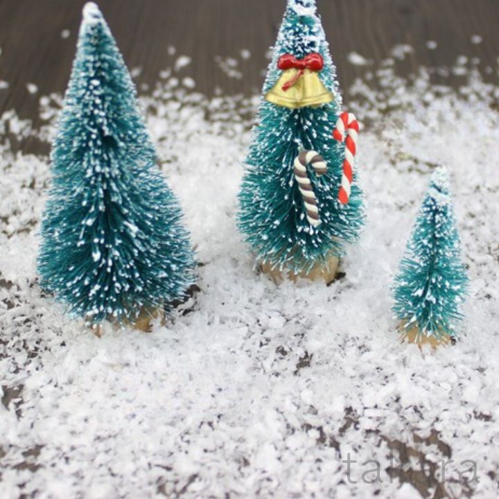 人工雪 1袋 雪粉 雪景色 クリスマス 造形 箱庭 装飾 コケリウム 苔盆栽 ハンドメイドパーツ ワークショップ(3)