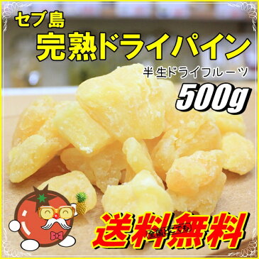 ドライフルーツ パイン 500g セブ島完熟パイン使用 濃厚半生タイプ 【メール便送料無料】