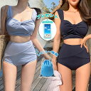 【レビュー特典 収納バッグ】防水スマホポーチ付き 水着 レディース 2点セット 体型カバー 可愛い フリル 小胸 水着 韓国 水着 タンキニ 水着 タンキニ 露出控えめ セパレート 上下セット スカート 可愛い水着 安全パンツ みずぎ 学生 レディース スイムウェア 大人