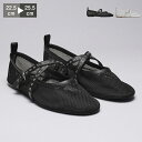 メッシュパンプス バレエシューズ レディース メッシュ バレエコア ぺたんこ フラット 軽量 歩きやすい 柔らかい 疲れない ストラップパンプス 靴 シンプル カジュアル おしゃれ きれいめ かわいい 通気性 透け感 滑り止め 運動 散歩 旅行 大人 黒 白 22.5-25.5cm