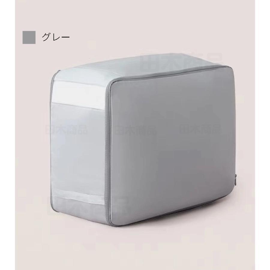 金澤ベース　楽天市場店の圧縮バッグ 羽毛布団 収納ケース 羽毛布団圧縮袋 コンパクト ファスナー式圧縮収納袋 スペース40％節約 衣類圧縮バッグ 取っ手付き 軽量 出張 旅行 便利グッズ｜アングル2