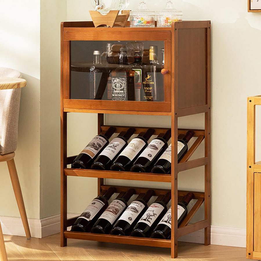 【全品2点で5%OFF】［木製］ウイスキー 棚 大容量 酒ラック ワイン/ウイスキー/日本酒収納 ディスプレイ お酒棚 組み立て簡単 省スペース オープンラック リビング・和室対応 多瓶収納 インテリア棚 家庭用酒蔵 おしゃれ