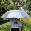 おまけ付!傘帽子 かぶる傘 日傘 釣り 釣傘 レインハット ハンズフリー 折りたたみ アンブレラハット 農作業 スポーツ観戦 キャンプ 屋外作業