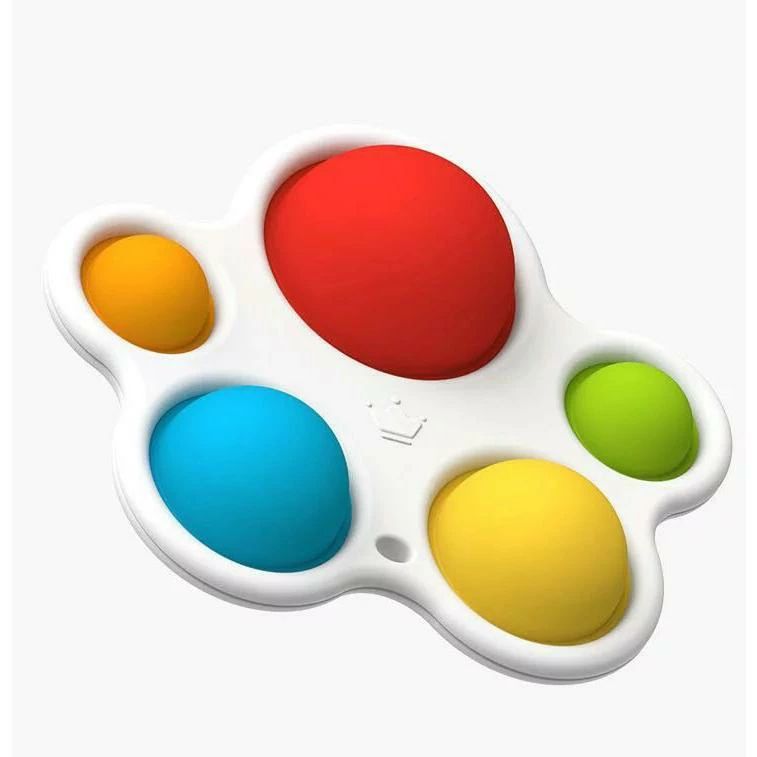 【全品2点で5%OFF】指先知育 赤ちゃん おもちゃ 6ヶ月　7ヶ月　8ヶ月　9ヶ月　10ヶ月　11ヶ月　1歳　2歳 幼児 プレゼント カラフルな丸いシリコンをポコン! と押して、赤ちゃ