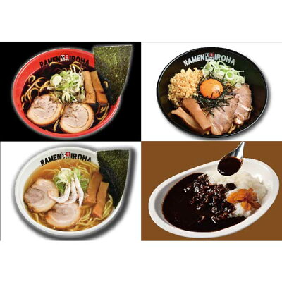 miicha. ≪麺家いろは≫ 麺家いろは詰合せ【ご当地らーめん 富山ブラックカレー オリジナルスパイス 柚子山椒七味 富山ブラック黒醤油】