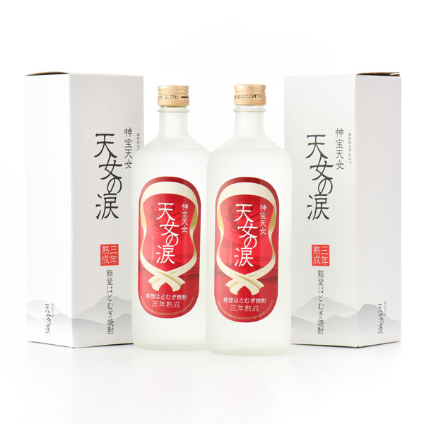 ≪JAはくい≫はとむぎ焼酎 神宝天女 みたからてんにょ 三年熟成 天女の涙 720ml【石川県 能登 はくい ハトムギ ロック 水割り】